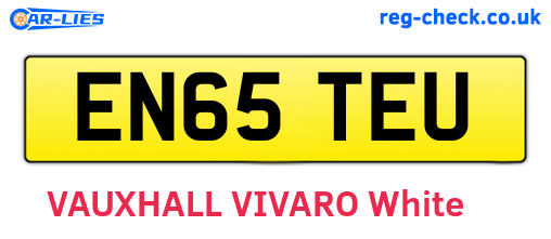 EN65TEU are the vehicle registration plates.