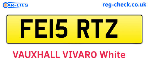 FE15RTZ are the vehicle registration plates.