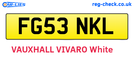 FG53NKL are the vehicle registration plates.