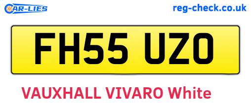 FH55UZO are the vehicle registration plates.