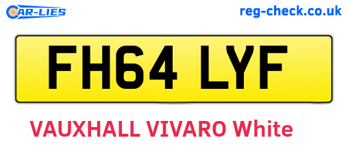 FH64LYF are the vehicle registration plates.