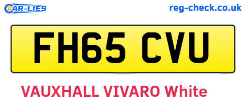 FH65CVU are the vehicle registration plates.