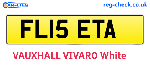 FL15ETA are the vehicle registration plates.