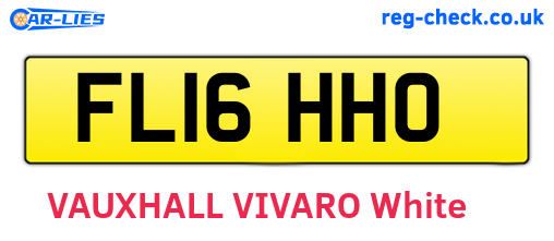 FL16HHO are the vehicle registration plates.