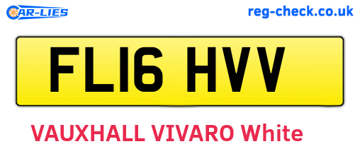 FL16HVV are the vehicle registration plates.