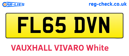 FL65DVN are the vehicle registration plates.