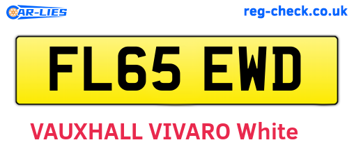 FL65EWD are the vehicle registration plates.