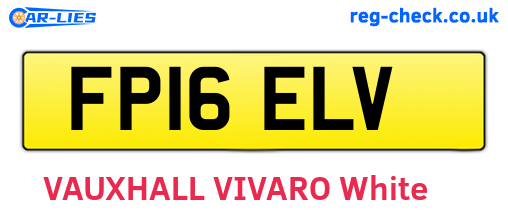 FP16ELV are the vehicle registration plates.