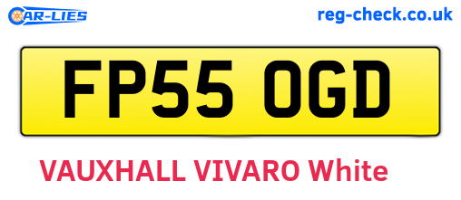 FP55OGD are the vehicle registration plates.
