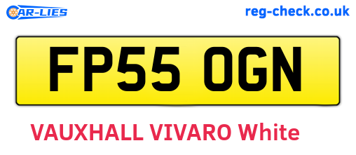 FP55OGN are the vehicle registration plates.