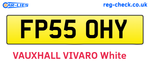 FP55OHY are the vehicle registration plates.