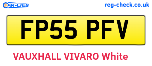 FP55PFV are the vehicle registration plates.