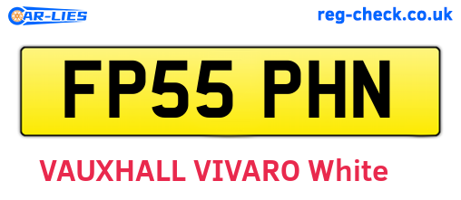 FP55PHN are the vehicle registration plates.