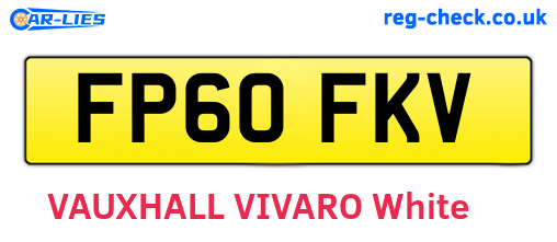 FP60FKV are the vehicle registration plates.