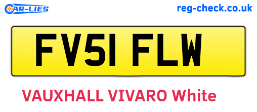 FV51FLW are the vehicle registration plates.