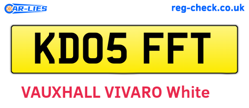 KD05FFT are the vehicle registration plates.