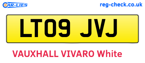 LT09JVJ are the vehicle registration plates.