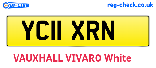 YC11XRN are the vehicle registration plates.