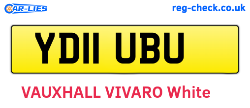 YD11UBU are the vehicle registration plates.