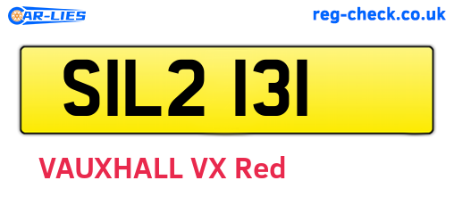 SIL2131 are the vehicle registration plates.