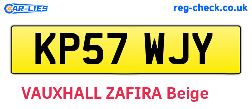 KP57WJY are the vehicle registration plates.