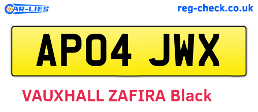 AP04JWX are the vehicle registration plates.