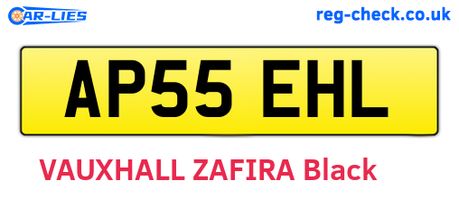 AP55EHL are the vehicle registration plates.