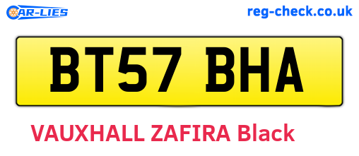 BT57BHA are the vehicle registration plates.