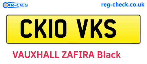 CK10VKS are the vehicle registration plates.