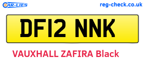 DF12NNK are the vehicle registration plates.