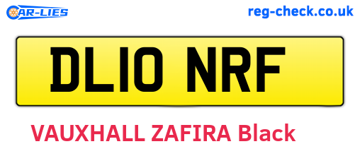 DL10NRF are the vehicle registration plates.