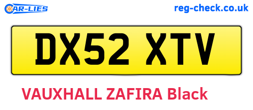 DX52XTV are the vehicle registration plates.