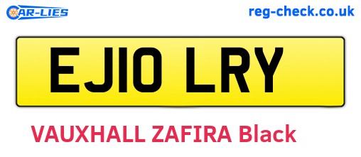 EJ10LRY are the vehicle registration plates.