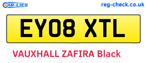 EY08XTL are the vehicle registration plates.