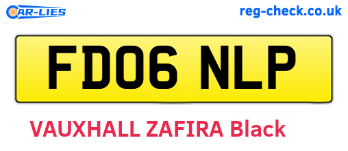 FD06NLP are the vehicle registration plates.