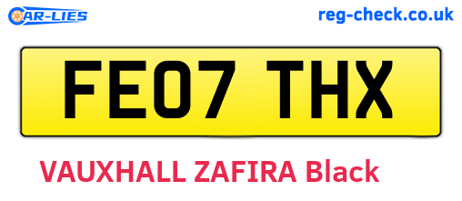 FE07THX are the vehicle registration plates.