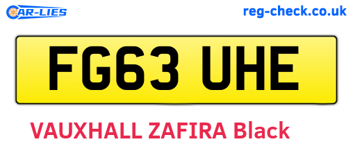 FG63UHE are the vehicle registration plates.