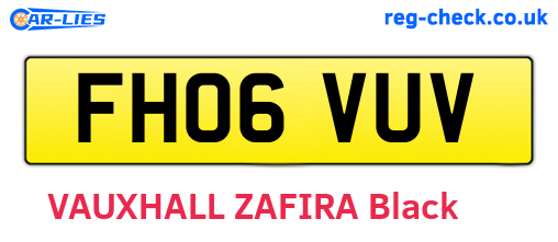 FH06VUV are the vehicle registration plates.