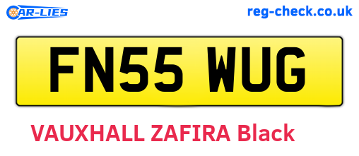 FN55WUG are the vehicle registration plates.