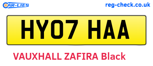 HY07HAA are the vehicle registration plates.
