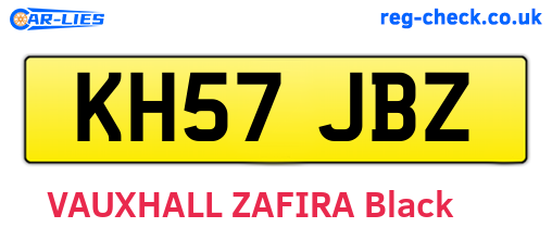 KH57JBZ are the vehicle registration plates.