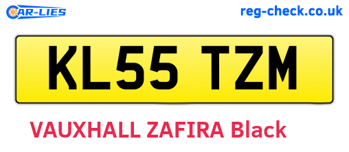 KL55TZM are the vehicle registration plates.