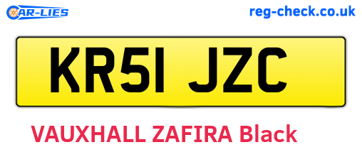 KR51JZC are the vehicle registration plates.