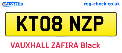 KT08NZP are the vehicle registration plates.