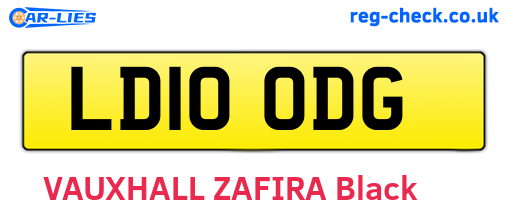 LD10ODG are the vehicle registration plates.