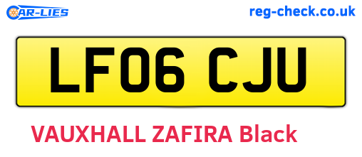 LF06CJU are the vehicle registration plates.
