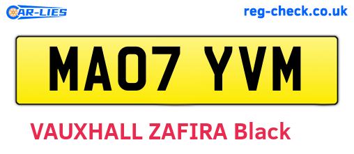 MA07YVM are the vehicle registration plates.