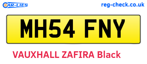 MH54FNY are the vehicle registration plates.