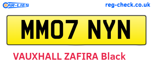 MM07NYN are the vehicle registration plates.