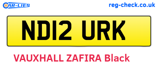 ND12URK are the vehicle registration plates.